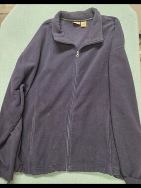 Men's Navy Full-Zip Fleece Jacket